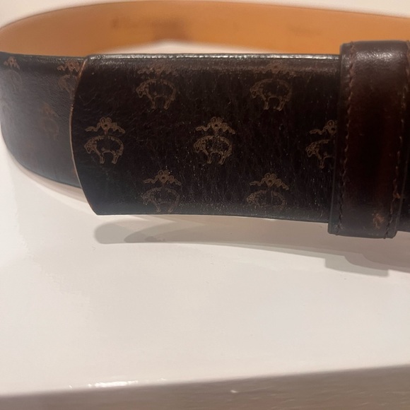Brooks Brothers Dark Brown Leather Belt Bag - Picture 2 of 5